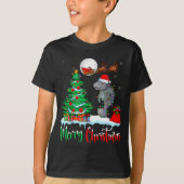 Manatee Santa Hat Xmas Tree Merry Christmas Manate T-shirt (Voorkant)
