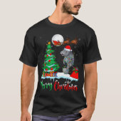 Manatee Santa Hat Xmas Tree Merry Christmas Manate T-shirt (Voorkant)