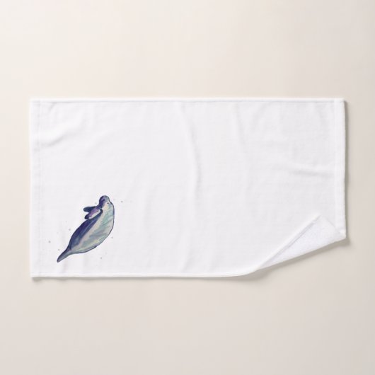 Manatee Schilderen Waterverf Badhanddoek Set Bad Handdoek (Handdoek)