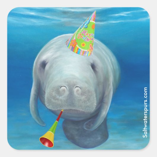 Manatee Stickers Anniversaire (Devant)