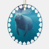 Manatee Swimming Ornament (Links)