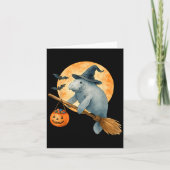Manatee Witch Pet Pompoen Halloween Kostuum Mannen Kaart (Voorkant)