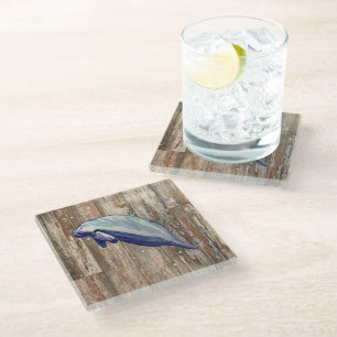 Manateeg Wood Texture Rustic Decor Glass Onderzett Glazen Onderzetter