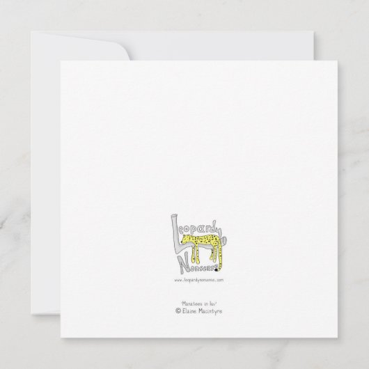 Manatées carte plat amour (Dos)