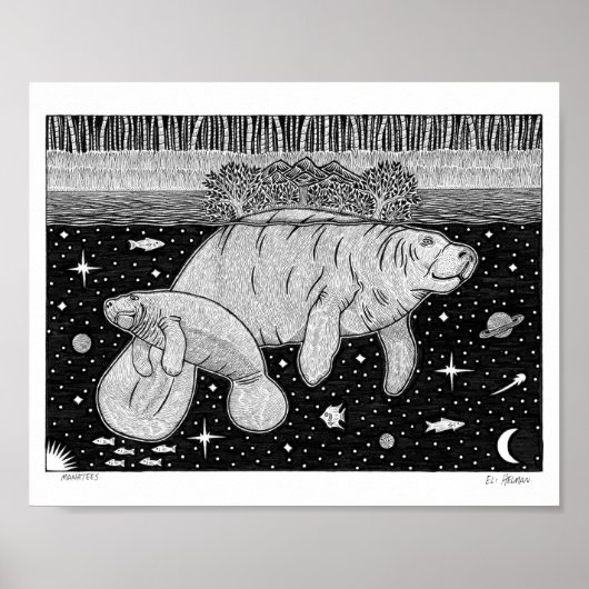 Manatees Poster (Voorkant)