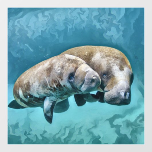 Manatees Raamsticker (Vel)