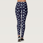 Manatees Schattige Blue Patterned Leggings (Achterkant)