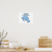 Manatees tegen Mansplaining Poster (Keuken)