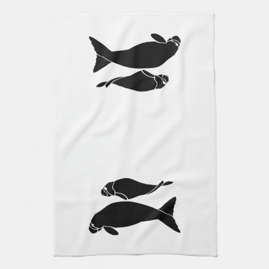 Manatees Theedoek (Verticaal)