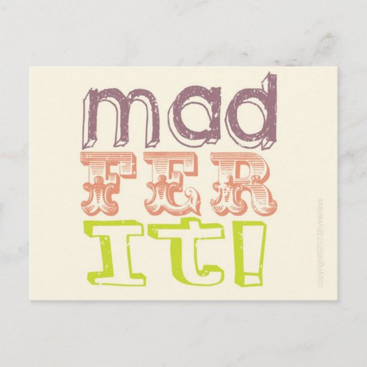 Manc Kaart - Mad Fer It (Voorkant)