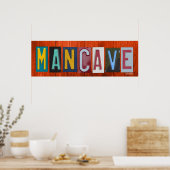 MANCAVE License Bord Art Word Phrase Poster (Keuken)