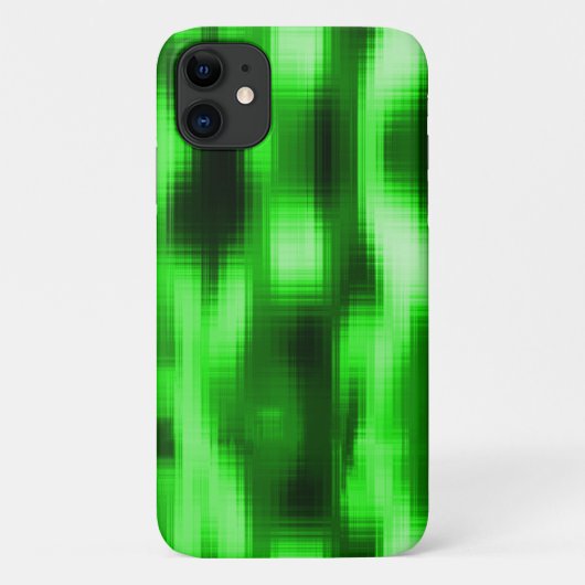 Manchado verde e preto estilo pastilhas de vidro Case-Mate iPhone case (Achterkant)