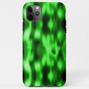Manchado verde e preto estilo pastilhas de vidro iPhone 11 pro max hoesje