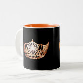 Manche à l'américaine Orange Crown Mug (Devant gauche)