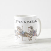 Manche Carrousel Horse Parade Mug (Devant droit)
