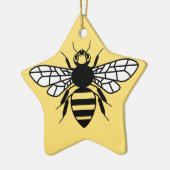 Manchester Bee Keramisch Ornament (Links)