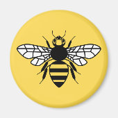 Manchester Bee Magneet (Voorkant)