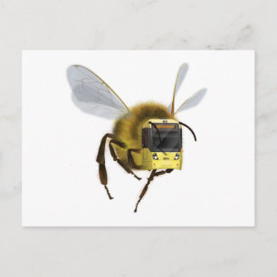 Manchester Bee x Manchester Metrolink tram Briefkaart