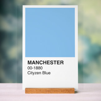 Manchester Blue Cityzen - Arrière - plan blanc