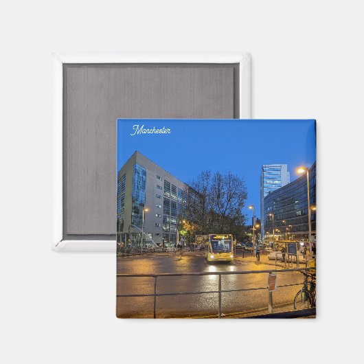 Manchester Blue Hour Magneet (Voorkant / Achterkant)