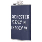 Manchester Breedtegraad Lengtegraad Heupfles (Links)