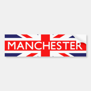 Manchester: Britse vlag Bumpersticker