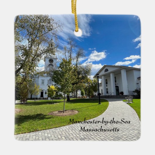 Manchester-by-the-Zee Massachusetts Keramisch Ornament (Voorkant)