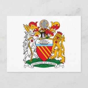 Manchester Coat of Arms Briefkaart