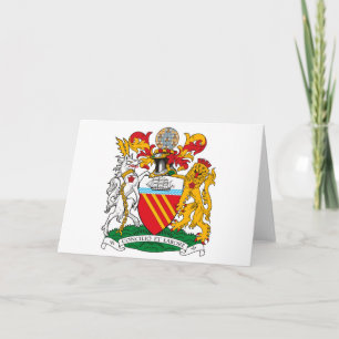 Manchester Coat of Arms Greeting Card Kaart