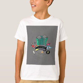 Manchester en Greater Manchester met bijen en tram T-shirt