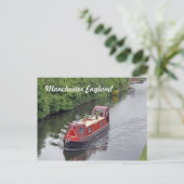 manchester england briefkaart ( kanaalboot ) (Staand voorkant)