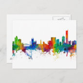 Manchester England Skyline Briefkaart (Voorkant / Achterkant)
