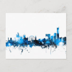 Manchester England Skyline Briefkaart
