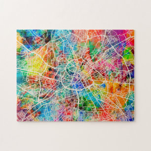 Manchester England Street City Map Legpuzzel