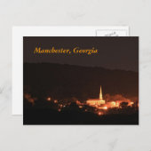 Manchester, Georgia Briefkaart (Voorkant / Achterkant)