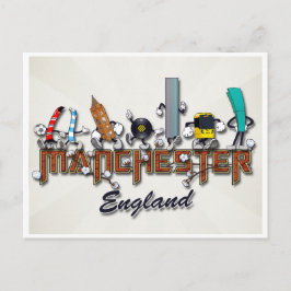 Manchester karakters briefkaart