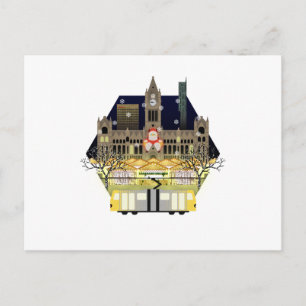 Manchester kerstmarkten feestdagenkaart