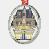 Manchester kerstmarkten metalen ornament (Links)