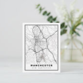 Manchester Map Briefkaart (Staand voorkant)