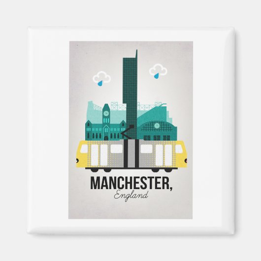 Manchester met tram magneet (Voorkant)