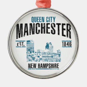 Manchester Metalen Ornament
