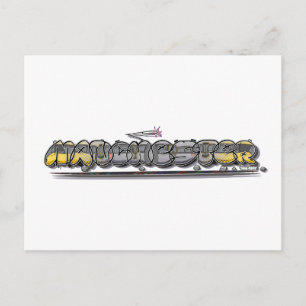 Manchester metrolink graffiti briefkaart