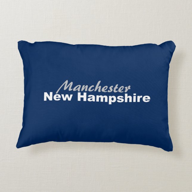 Manchester, New Hampshire Coussin (Dos)
