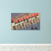 Manchester, New Hampshire - Large Letter Scenes Canvas Afdruk (Insitu (Houten vloer))