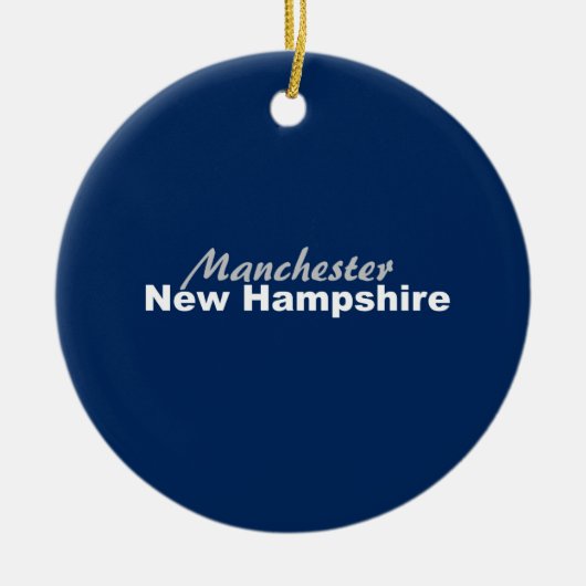 Manchester, New Hampshire Ornament (Voorkant)