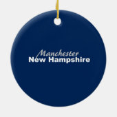 Manchester, New Hampshire Ornament (Achterkant)