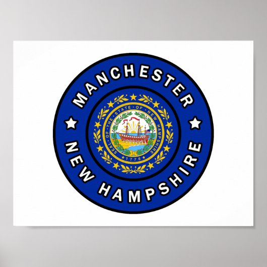 Manchester New Hampshire Poster (Voorkant)