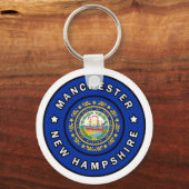 Manchester New Hampshire Sleutelhanger (Voorkant)