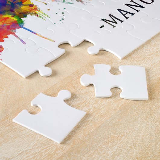 Manchester Skyline Legpuzzel (Zijkant)