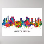 Manchester Skyline Poster (Voorkant)